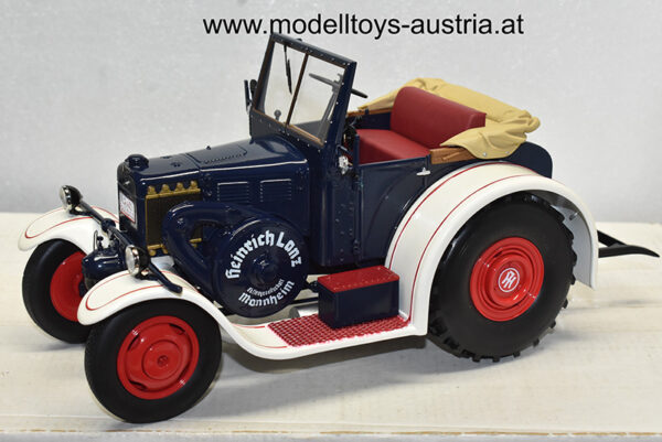 Lanz Bulldog EILBULLDOG Traktor 1937 weiss / blau 1:18