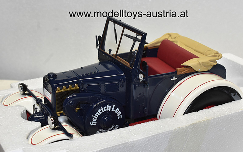 Lanz Bulldog EILBULLDOG Traktor 1937 weiss / blau 1:18