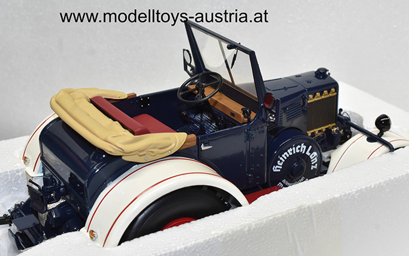 Lanz Bulldog EILBULLDOG Traktor 1937 weiss / blau 1:18