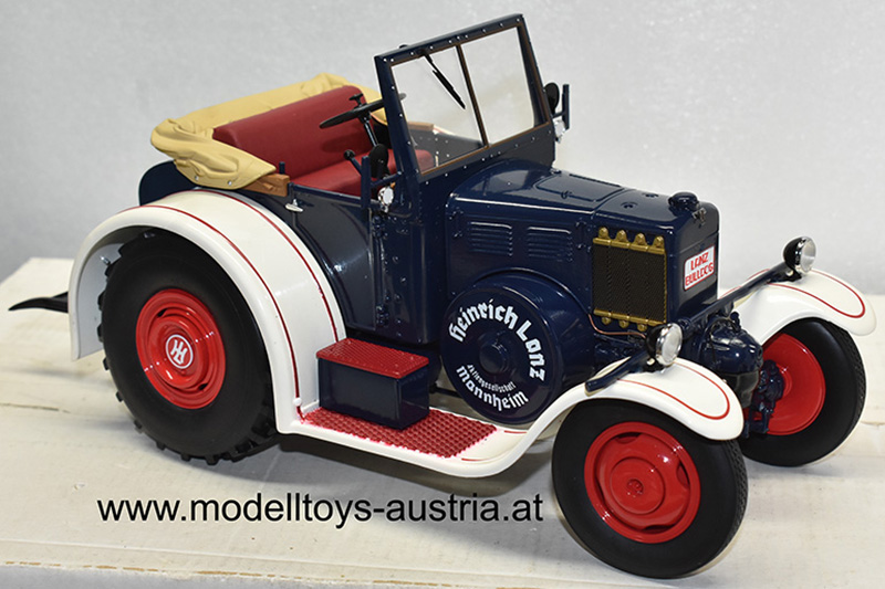 Lanz Bulldog EILBULLDOG Traktor 1937 weiss / blau 1:18