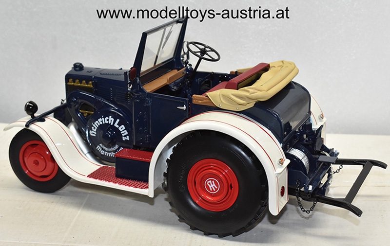 Lanz Bulldog EILBULLDOG Traktor 1937 weiss / blau 1:18