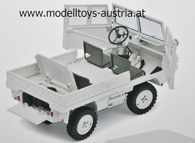 Steyr Puch Haflinger 700 AP geschlossen UN Rotes Kreuz weiss 1:18 Schuco