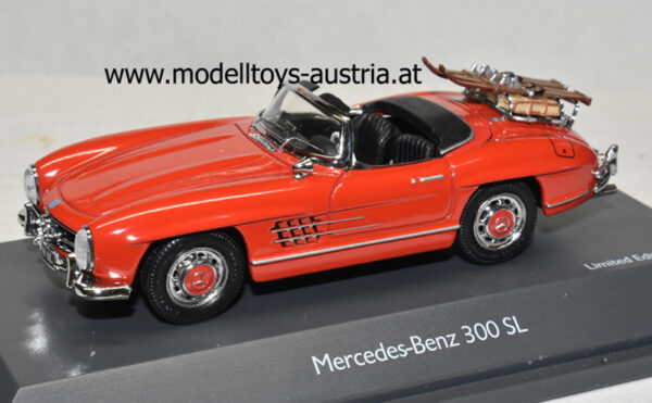 Mercedes Benz W198 Cabrio 300 SL Roadster rot 1:43