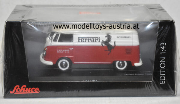VW T1 Kastenwagen VAN rot / weiss FERRARI Automobiles 1:43