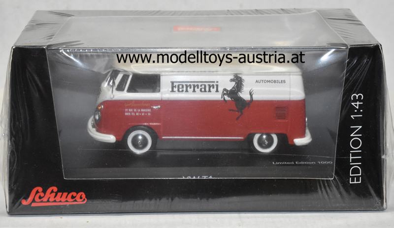 VW T1 Kastenwagen VAN rot / weiss FERRARI Automobiles 1:43