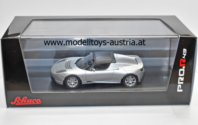 Tesla Roadster Targa Elektroauto 2008 - 2012 silber metallik 1:43