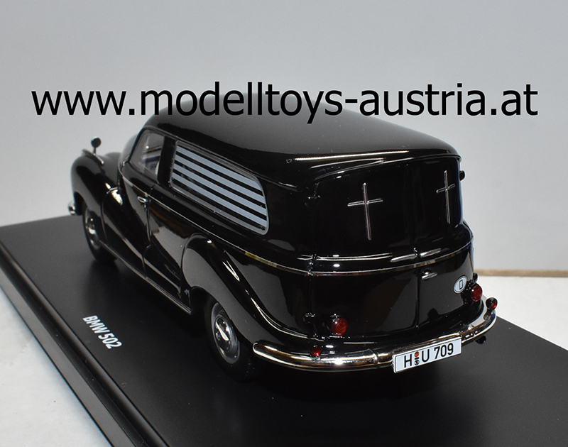 BMW 502 Bestattungswagen schwarz 1:43