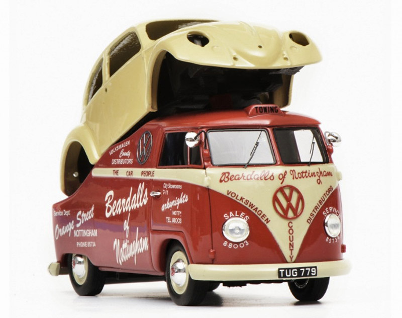 VW T1a Auto Transporter Beardalls of Nottingham 1:43