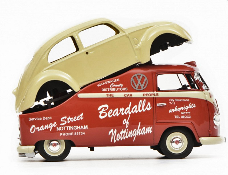 VW T1a Auto Transporter Beardalls of Nottingham 1:43