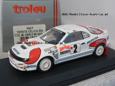 Toyota Celica 4x4 SAINZ Rally Monte Carlo 1992 Repsol 1:43