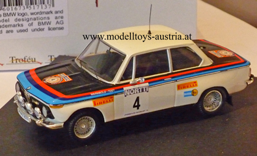 BMW 2002 1974 Rally 1000 Seen WARMBOLD / TODT 1:43