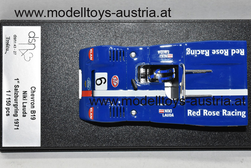 Chevron B19 1971 Niki LAUDA Sieger Tauernpokal Salzburgring 1:43