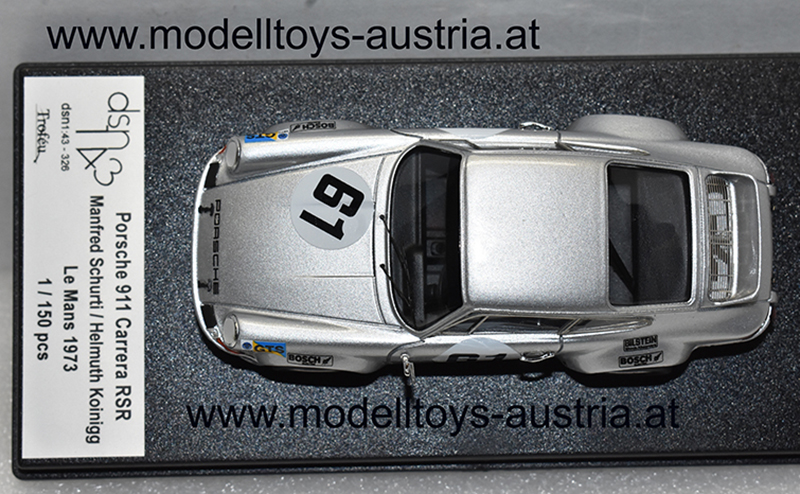 Porsche 911 RSR 1973 Le Mans 4 Stunden Rennen Helmut KOINIGG / Manfred SCHURTI 1:43