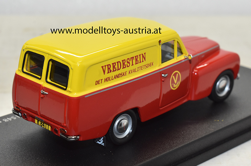 Volvo PV 445 DS Duett Kombi 1956 VREDESTEIN rot / gelb 1:43