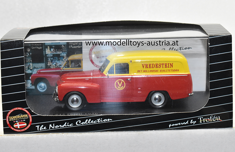 Volvo PV 445 DS Duett Kombi 1956 VREDESTEIN rot / gelb 1:43