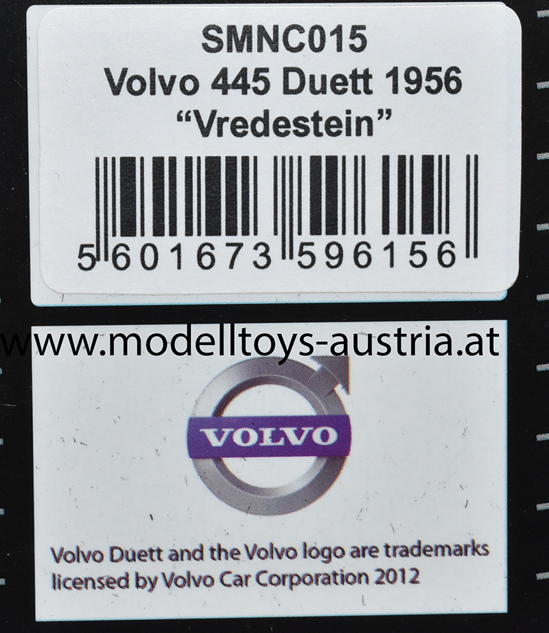 Volvo PV 445 DS Duett Kombi 1956 VREDESTEIN rot / gelb 1:43