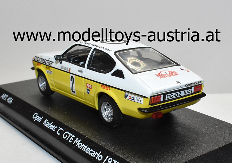 Opel Kadett C GTE Coupe 1978 Rallye Monte Carlo WARMBOLD / MENNE 1:43