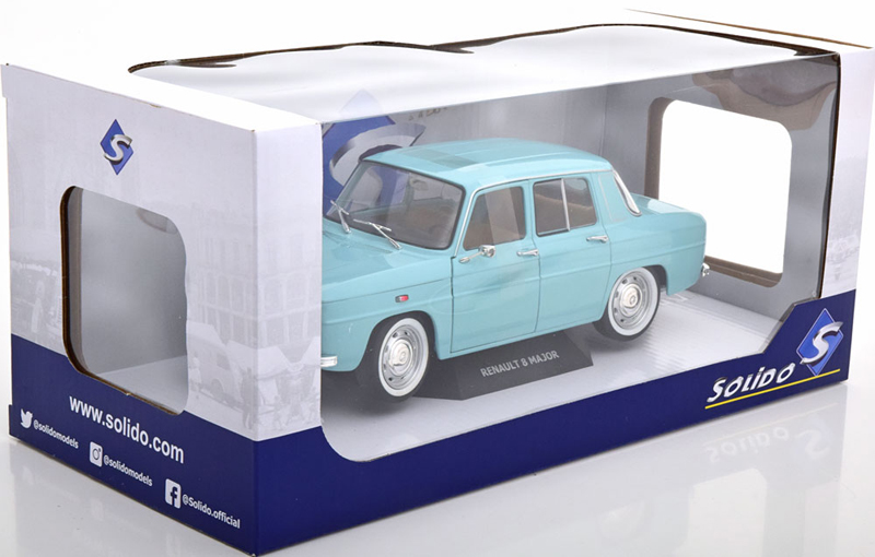 Renault 8 R8 MAJOR 1967 hell blau 1:18