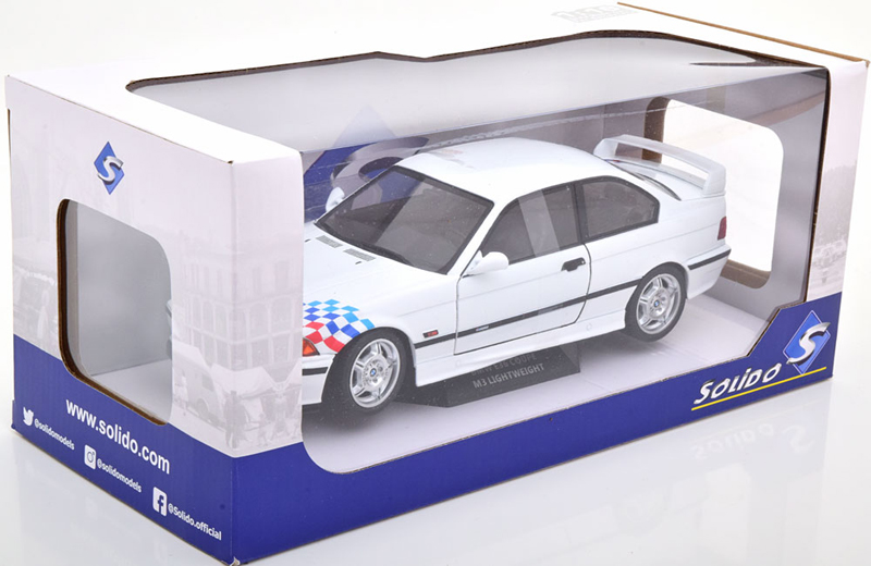 BMW E36 Coupe M3 Lightweight 1995 weiss 1:18