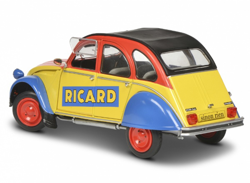 Citroen 2CV 6 1985 RICARD blau / gelb / rot 1:18