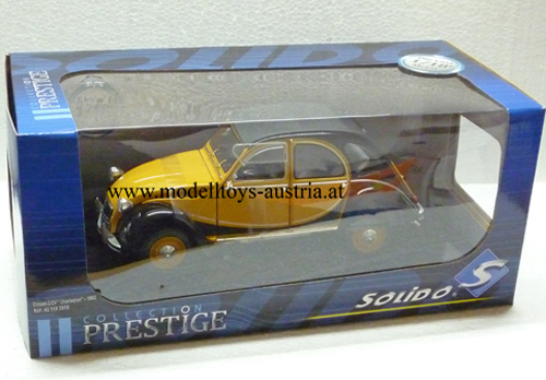 Citroen 2CV 2 CV CHARLESTON 1982 gelb / schwarz 1:18