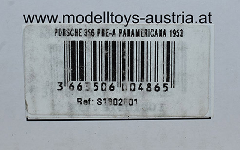 Porsche 356 pre A 1953 Carrera Panamericana EVA PERON 1:18