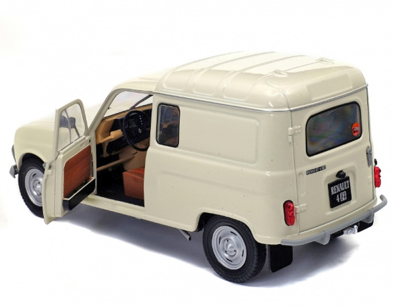 Renault 4 R4 4L F4 FOURGONNETTE 1975 creme 1:18