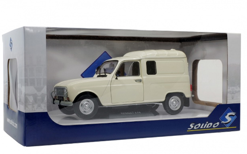 Renault 4 R4 4L F4 FOURGONNETTE 1975 creme 1:18