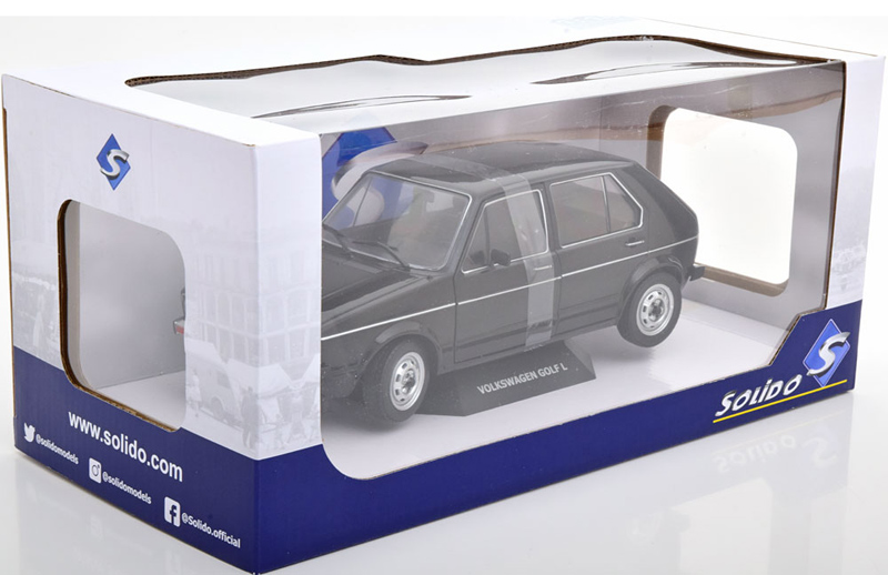 VW Golf I Golf 1 Limousine 4-türig CL 1974 schwarz 1:18