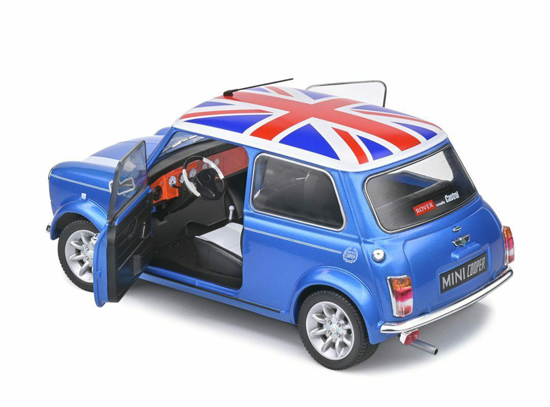 Mini Cooper Sport 1997 UNION JACK blau / weiss 1:18