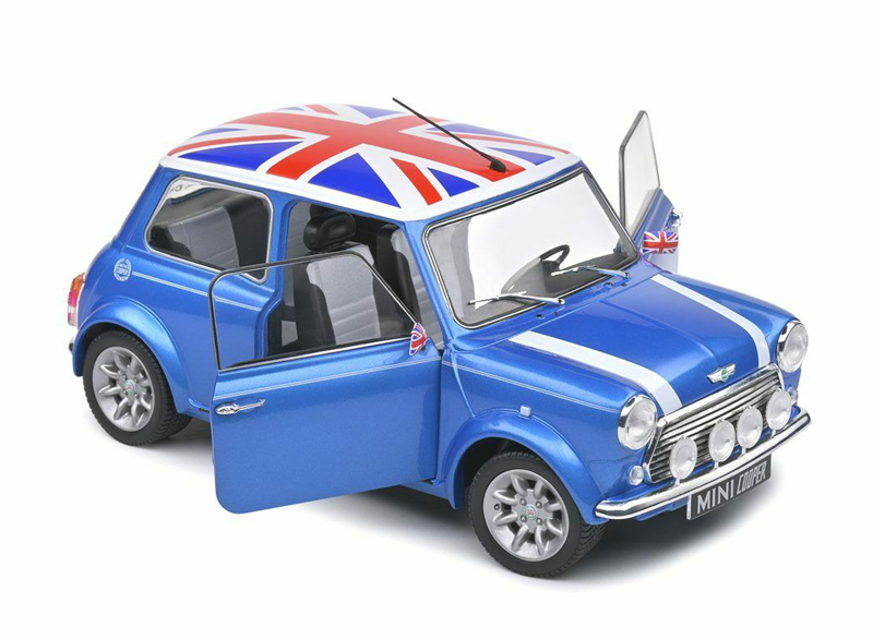 Mini Cooper Sport 1997 UNION JACK blau / weiss 1:18