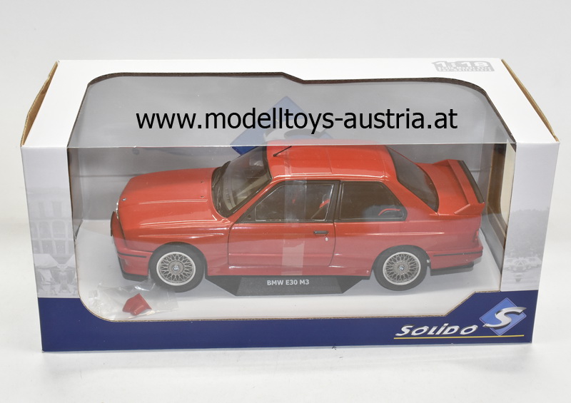 BMW E30 Limousine M3 1986 rot 1:18