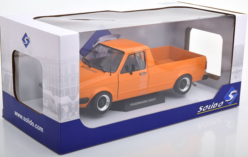 VW Golf I CADDY Pick-up 1982 orange 1:18