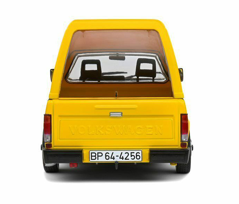 VW Golf I CADDY Pick-up 1982 DEUTSCHE POST gelb 1:18