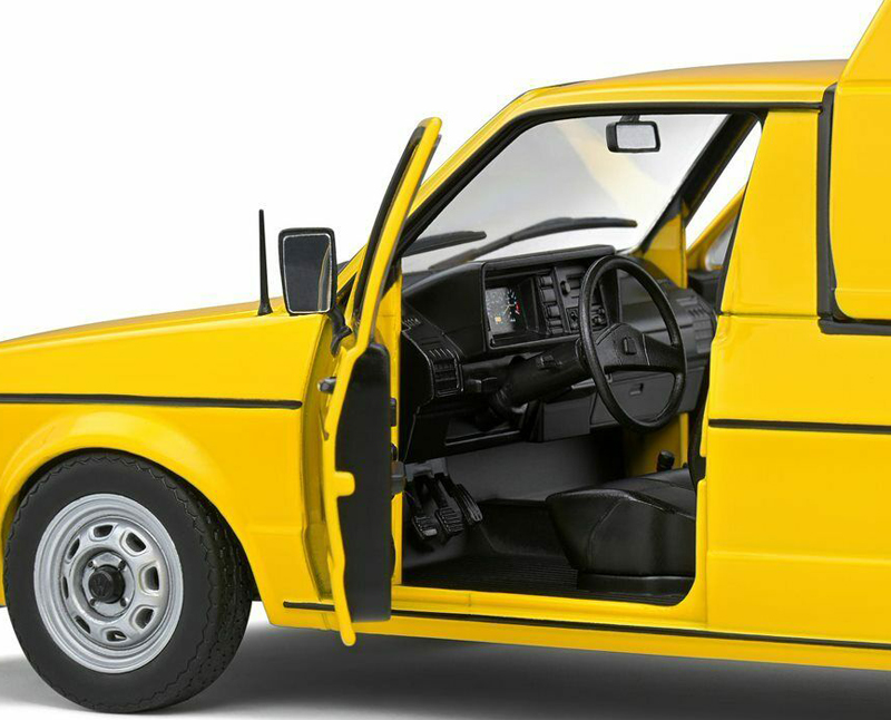 VW Golf I CADDY Pick-up 1982 DEUTSCHE POST gelb 1:18