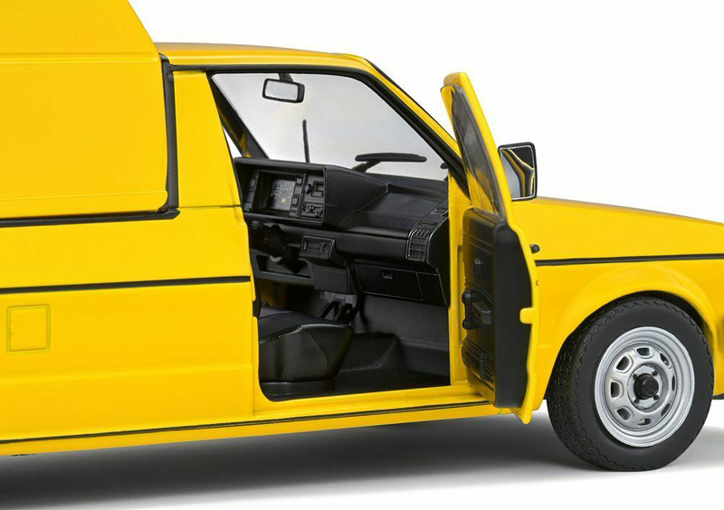 VW Golf I CADDY Pick-up 1982 DEUTSCHE POST gelb 1:18