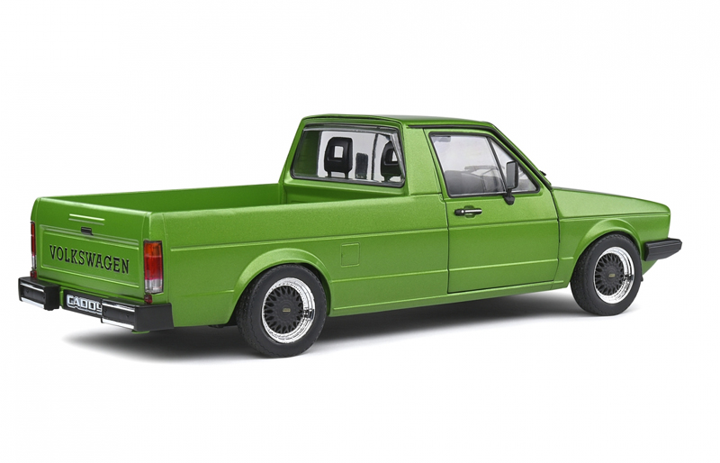 VW Golf I CADDY Pick-up 1982 CUSTOM grün metallik 1:18