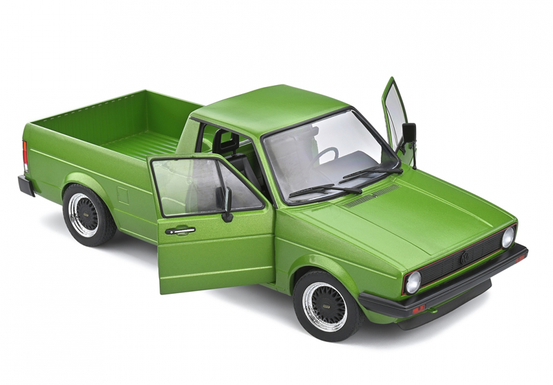 VW Golf I CADDY Pick-up 1982 CUSTOM grün metallik 1:18