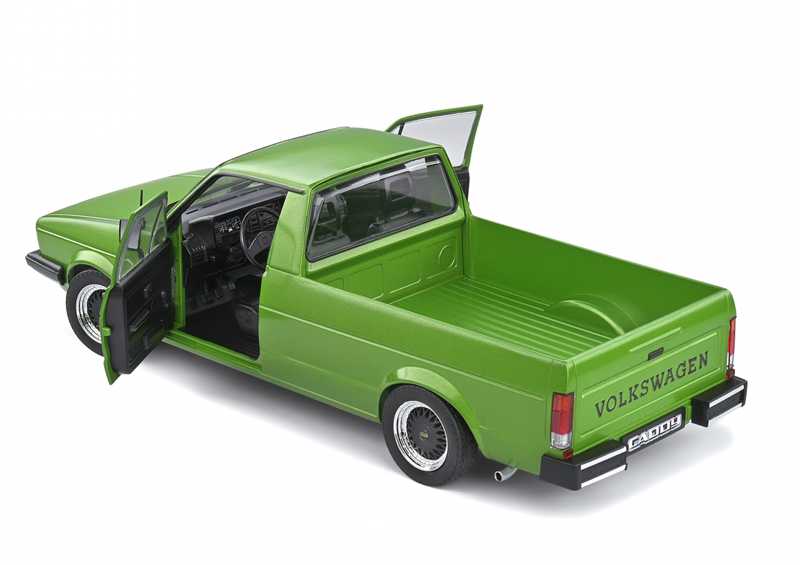 VW Golf I CADDY Pick-up 1982 CUSTOM grün metallik 1:18