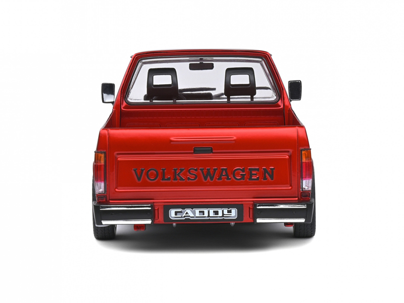VW Golf I CADDY Pick-up 1982 CUSTOM rot metallik 1:18