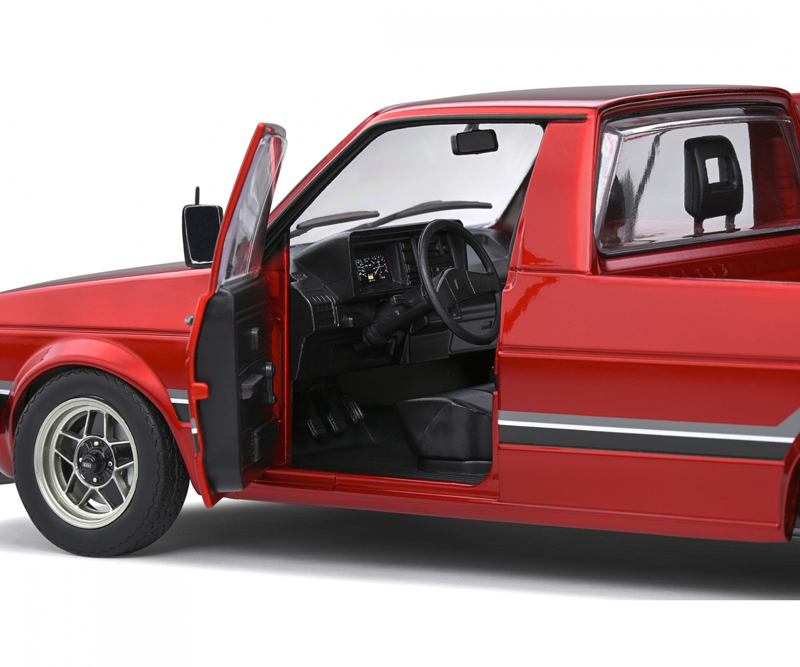 VW Golf I CADDY Pick-up 1982 CUSTOM rot metallik 1:18