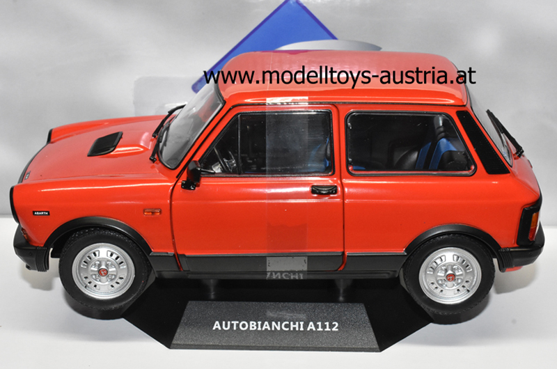 Autobianchi A112 Abarth 1979 rot / schwarz 1:18