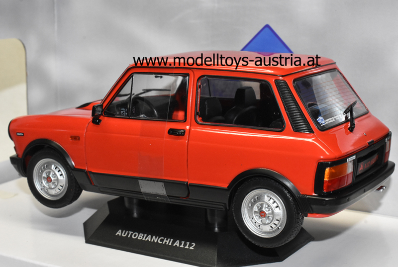 Autobianchi A112 Abarth 1979 rot / schwarz 1:18
