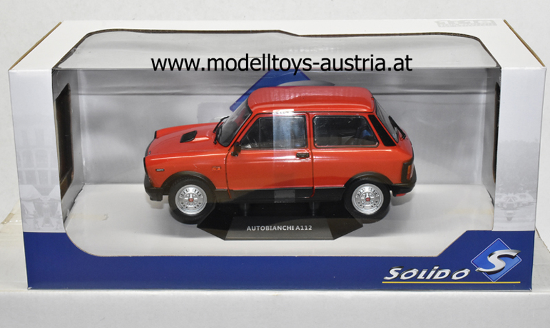 Autobianchi A112 Abarth 1979 rot / schwarz 1:18