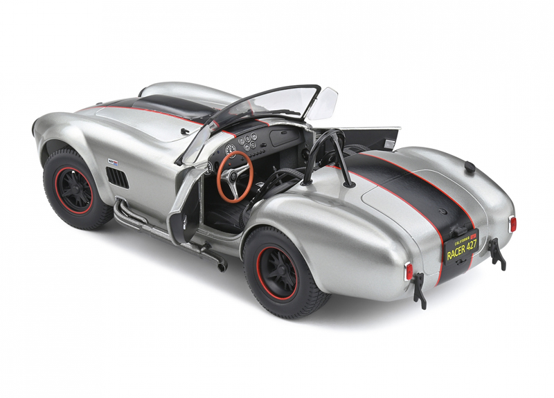 Shelby Cobra 427 1965 silber metallik / schwarz 1:18