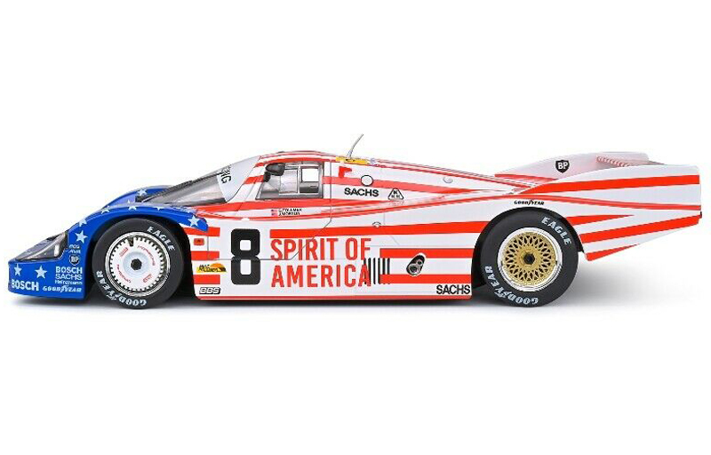 Porsche 956 1986 Le Mans STARS + STRIPES Spirit of America FOLLMER / MORTON / MILLER 1:18 Solido