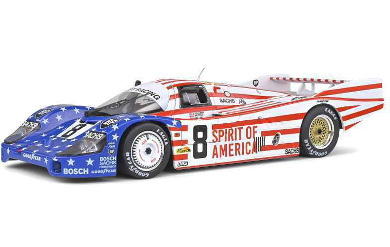 Porsche 956 1986 Le Mans STARS + STRIPES Spirit of America FOLLMER / MORTON / MILLER 1:18 Solido