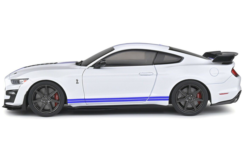 Ford Mustang SHELBY GT500 Fast Track 2020 weiss / blau 1:18