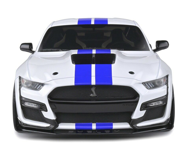 Ford Mustang SHELBY GT500 Fast Track 2020 weiss / blau 1:18