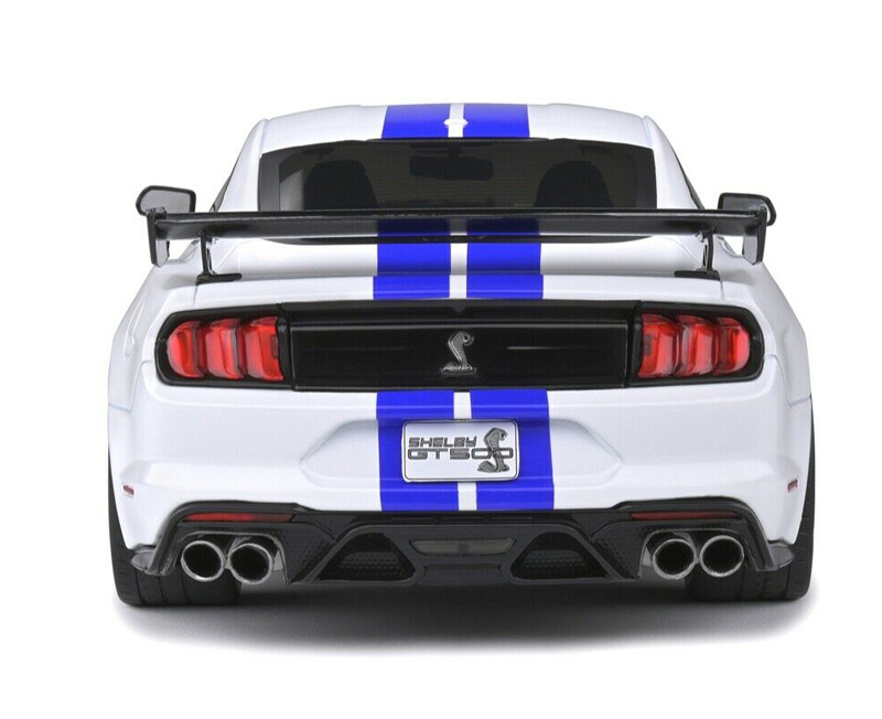 Ford Mustang SHELBY GT500 Fast Track 2020 weiss / blau 1:18